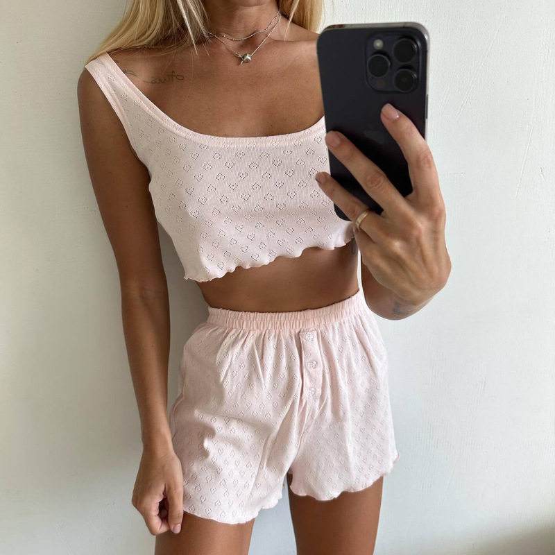 2024 women's suit with suspender pajamas and home clothing