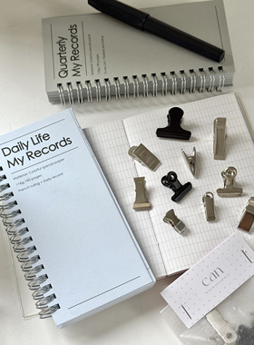 [A6silm线圈本]可以文创原创美式韩式功能记账计划打卡手帐本