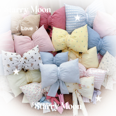 Starry手工布艺蝴蝶结韩系粉色蓝色米色系ins风宝宝周岁宴装饰