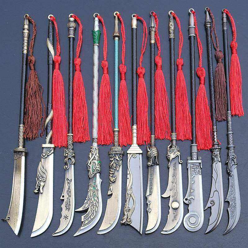 关羽青龙偃月刀关云长见龙谢甲狄龙黄忠杨业颜良手办武器道具模型