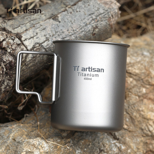 Tiartisan户外纯钛水杯马克杯