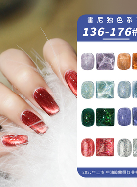 Rainey/雷尼原创2023新品甲油胶美甲店爆闪星河爆闪碎钻镭射猫眼