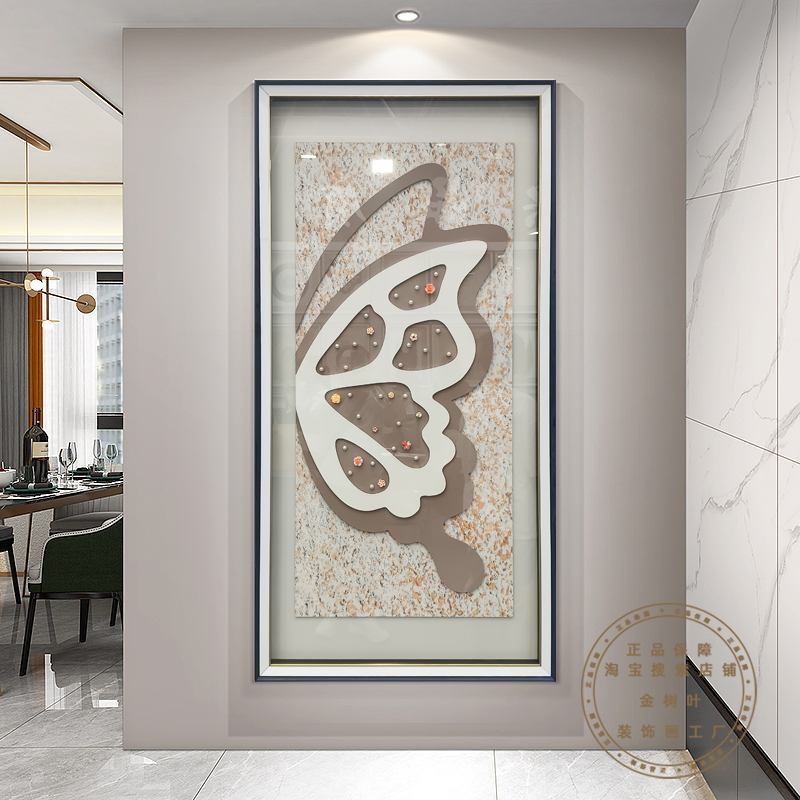 现代简约实物画奶油北欧风侘寂风装饰画走廊玄关壁画玄关走廊壁画图片