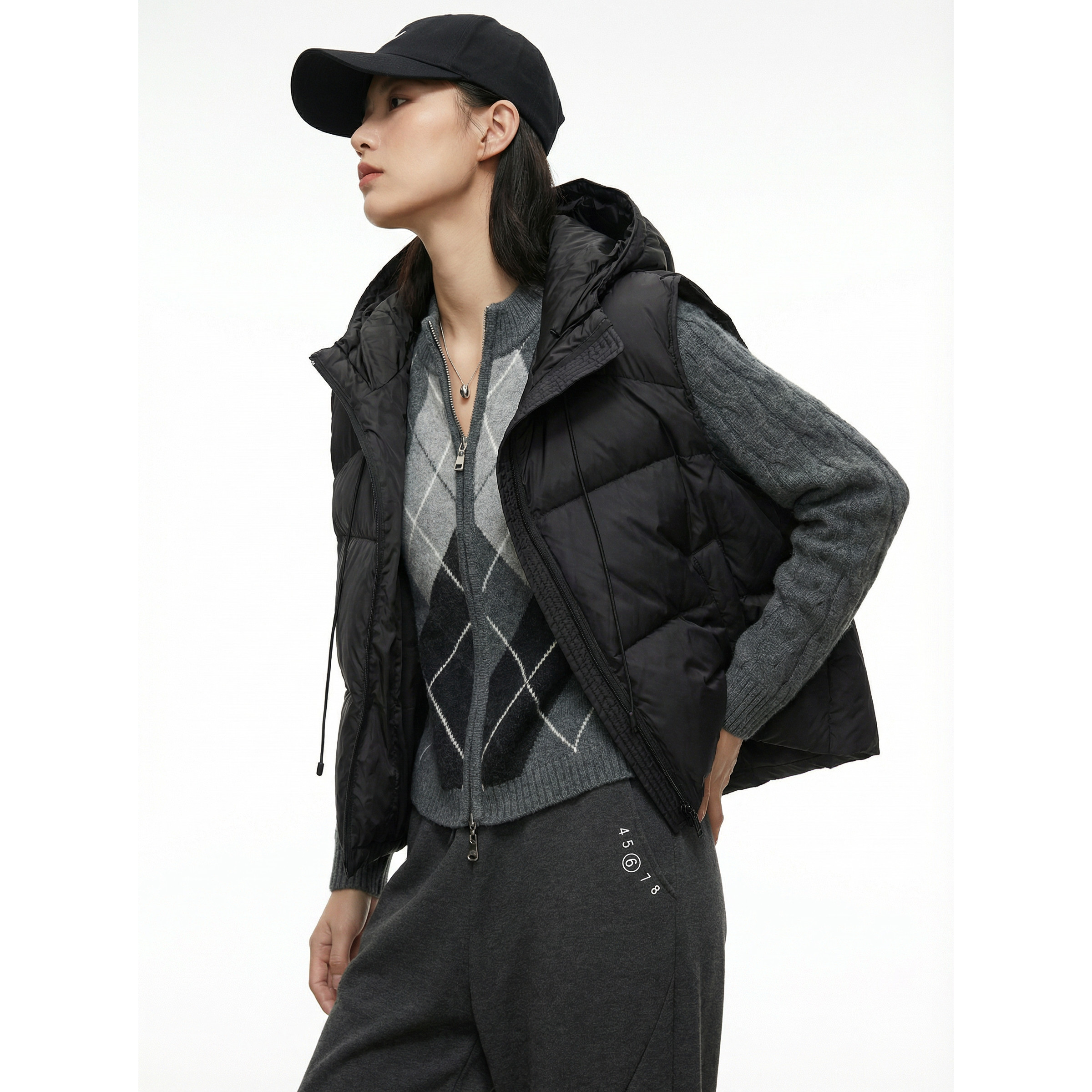 BW 量感羽绒白鹅绒马甲保暖背心连帽外套女秋冬实穿主义,女装/女士精品,马夹,淘宝优惠券,粉丝福利购,淘宝优惠卷