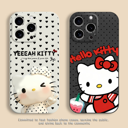 HelloKitty手机壳波点超好看超火