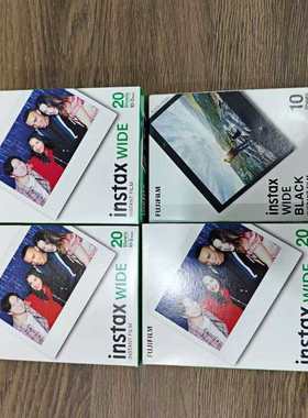 现货富士拍立得宽幅相纸5寸白边大相纸胶片 wide/wide300/200/210