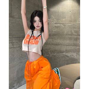 ET爵士舞服装女jazz背心练功服辣妹嘻哈街舞工装裤跳舞演出套装