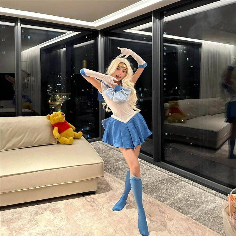 美少女战士水手服cos月野兔火野丽水冰月万圣节服装儿童成人裙子