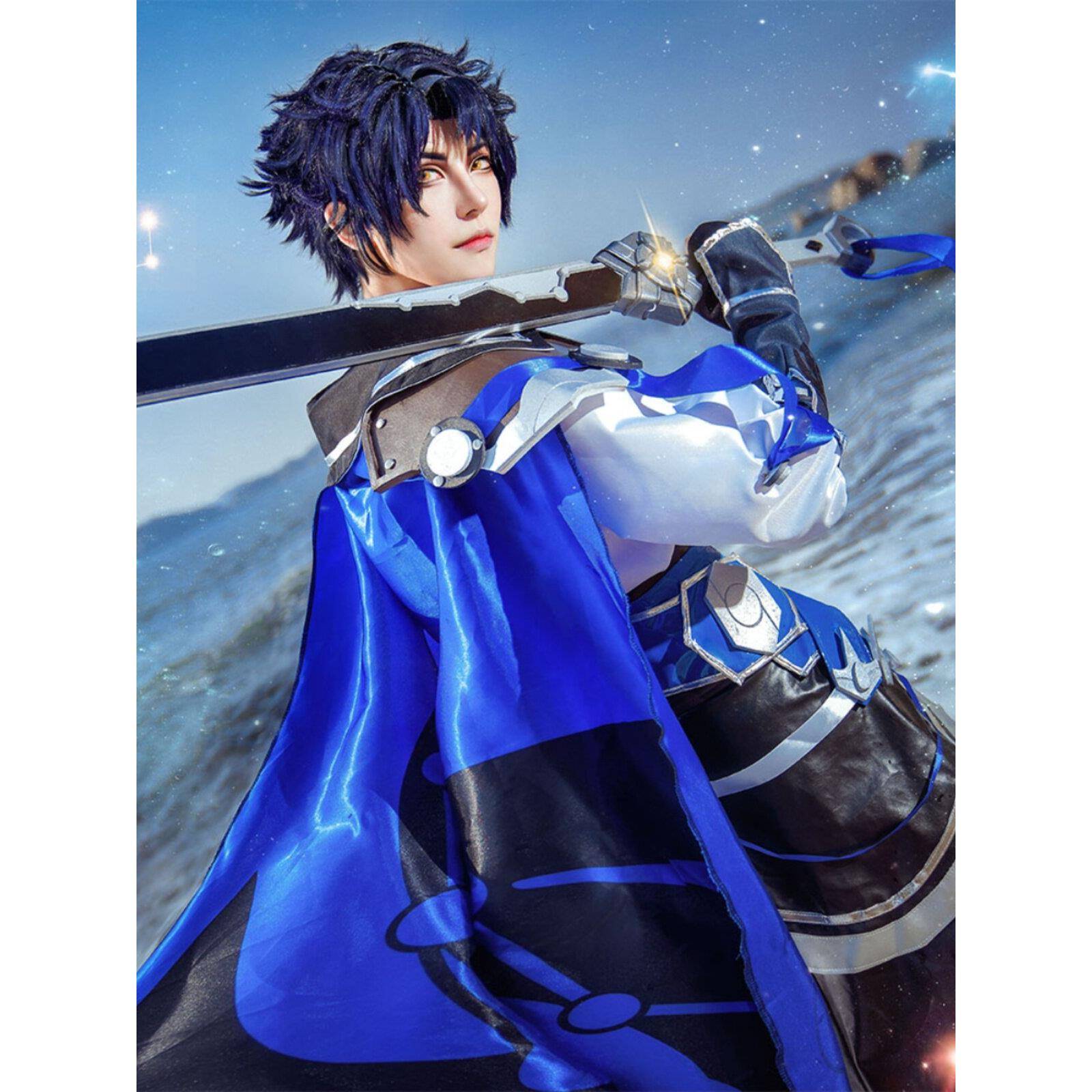 王者荣耀东方耀Cos套装星子假发鞋剑游戏Cosplay男性全套古装