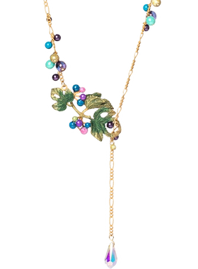 Palnartpoc蛇葡萄Y字项链