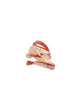 Palnartpoc小众设计皇带鱼戒指