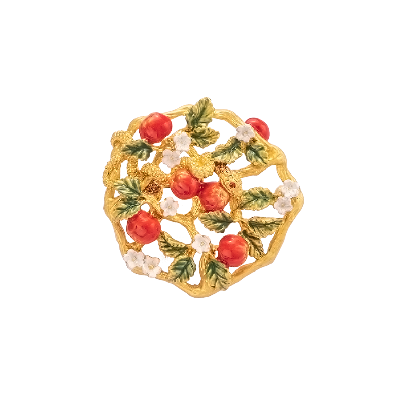 Palnartpoc日本手作伊甸园胸针