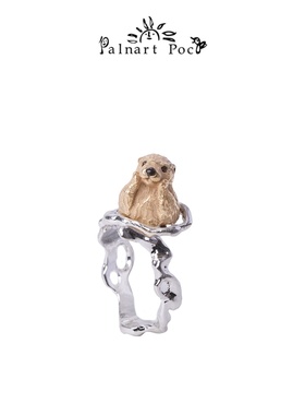 Palnartpoc日本手作水獭戒指