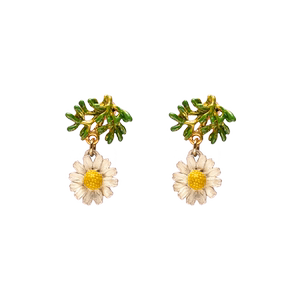 Palnartpoc原创甜美洋甘菊耳环