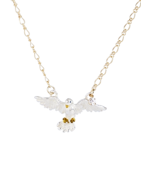 Palnartpoc原创小众白鸽项链