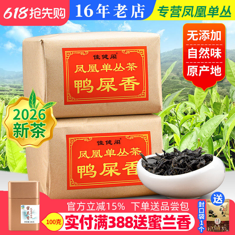 头春茶 鸭屎香潮州凤凰单枞茶高山单丛茶乌龙茶浓香型500g