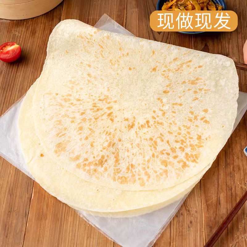 京酱肉丝卷饼手工单饼卤肉卷饼皮鸡肉卷面饼薄饼烙饼春饼卷肉饼京