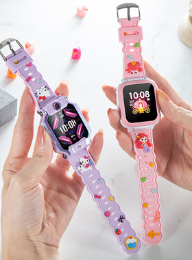 适用小天才W2223BC儿童电话手表Z1卡通Q2表带Z2可爱Z3腕带Y06手环