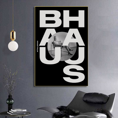 包豪斯original先锋派艺术海报工业风装饰画抽象几何BAUHAUS挂画