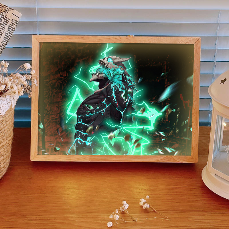 怪兽八号灯光画二次元周边动漫手办小夜灯装饰画卧室床头桌面摆件