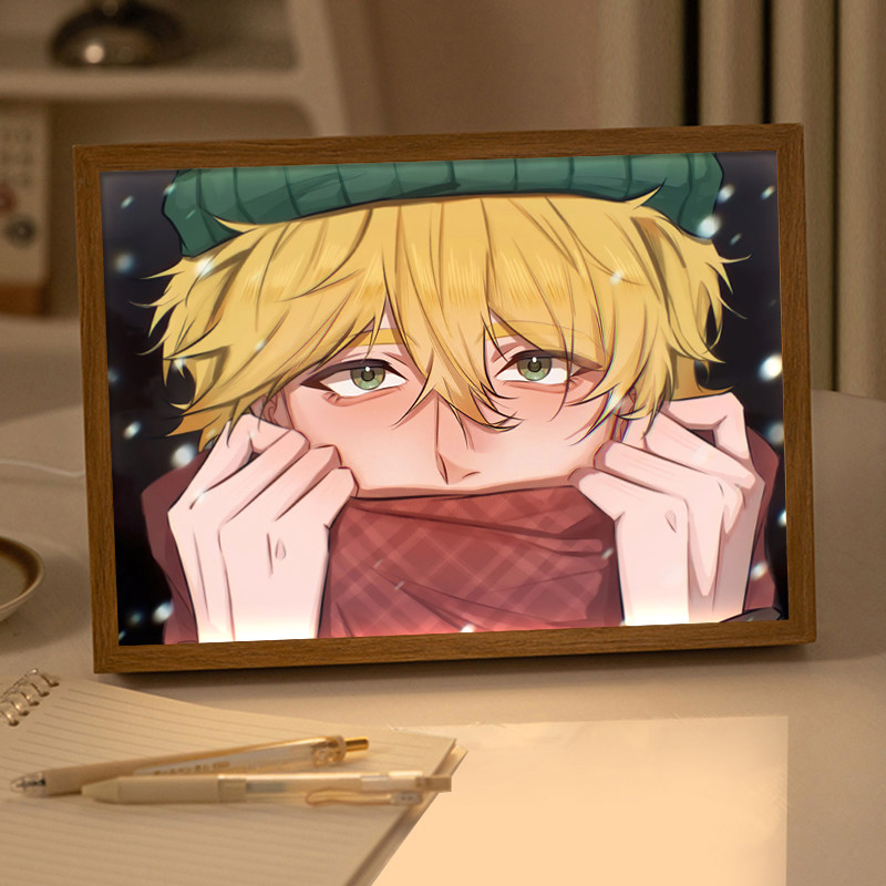 星露谷物语山姆周边镜子灯光画发光礼物摆台画卧室蓝牙音响小夜灯