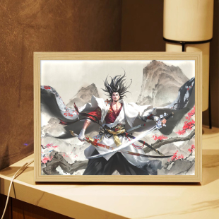 宫本武藏灯光画王者荣耀周边动漫手边小夜灯床头氛围灯