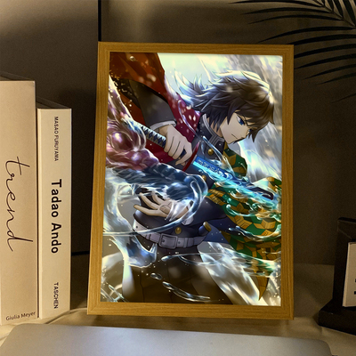 水柱富冈义勇周边灯光画鬼