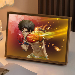 装甲重拳Joe周边镜子灯光画电竞房卧室动漫音响小夜灯发光礼物画