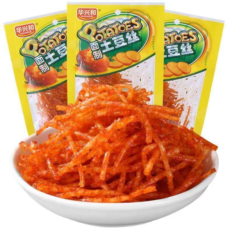 华沣土豆丝香辣丝辣条办公室休闲零食8090后经典童年回忆小吃零食