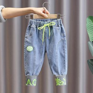 男童春装牛仔裤2023年新款儿童小童裤子洋气宝宝春秋款长裤收脚裤