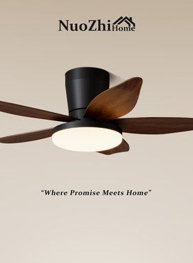 Home餐厅客厅风扇灯现代简约大风力家用一体式静音智能变频电风扇