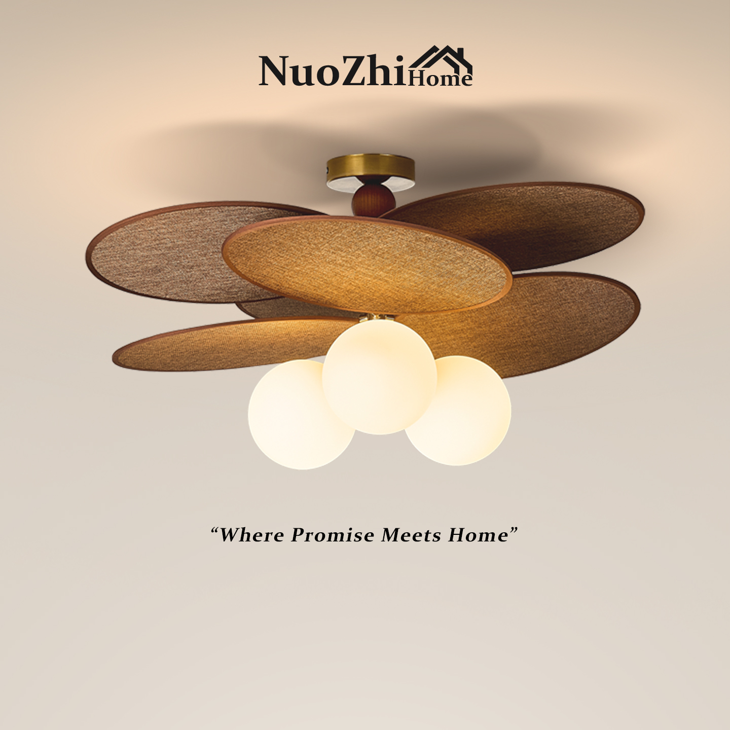 中古风卧室灯法式吊灯藤编