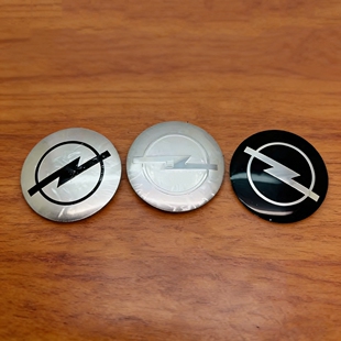 4个价 个性改装欧宝轮毂盖金属标志贴片56/60/65mm车轮胎盖贴