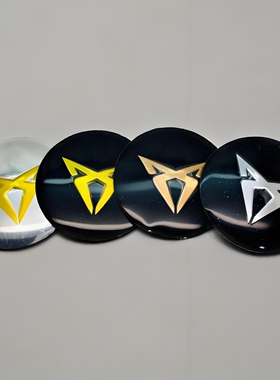 4个价 个性改装Cupra轮毂盖金属标志贴片56mm车轮胎盖弧面标贴