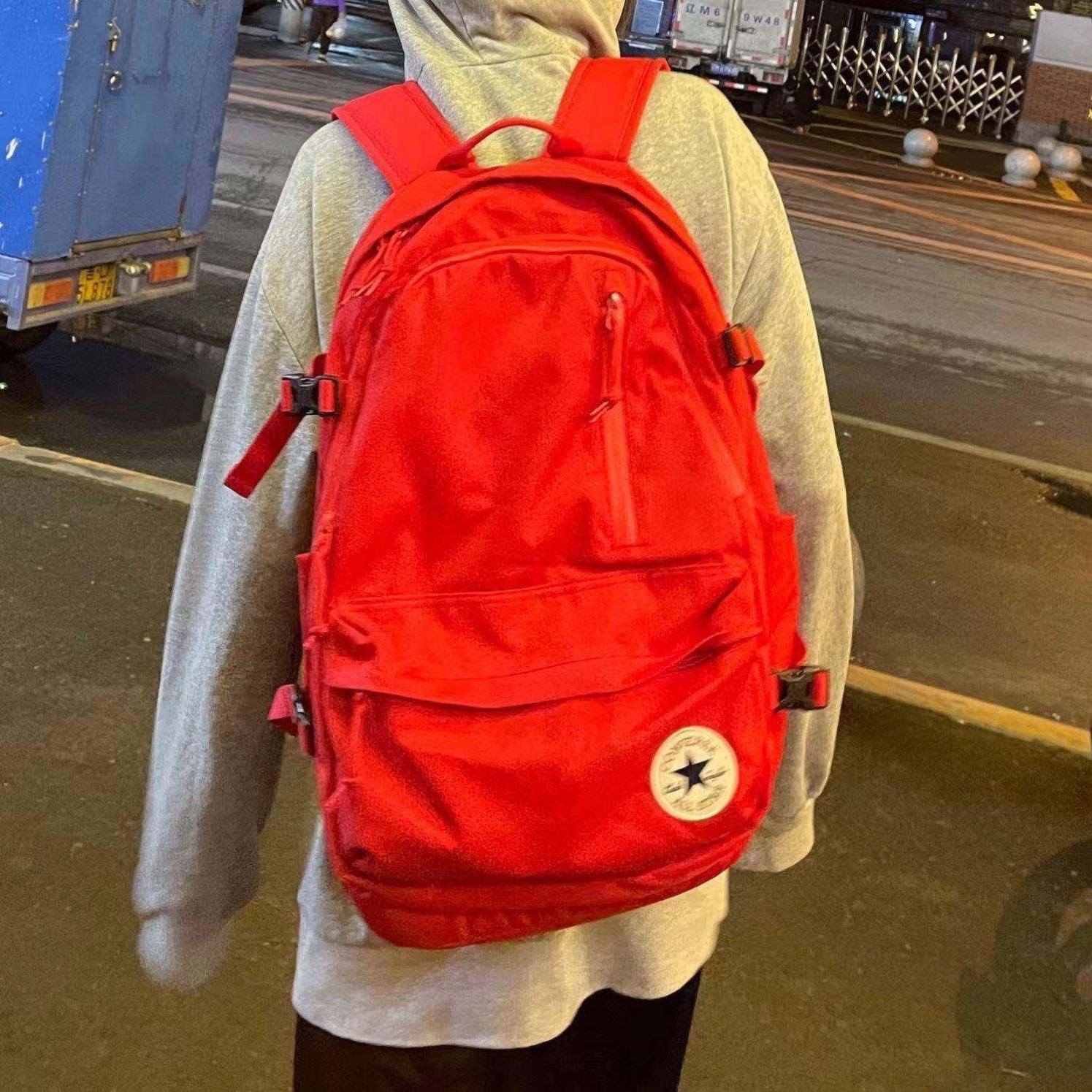 红色背包网红同款书包初高中双肩女大学生男生旅行包登山超火电脑,箱包皮具/热销女包/男包,双肩背包,淘宝优惠券,粉丝福利购,淘宝优惠卷