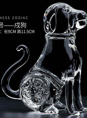 水晶十二生肖鼠牛虎兔龙蛇马羊猴鸡狗狗猪摆件工艺礼品属相装饰品