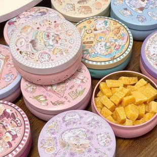 可爱铁盒 百草秋梨膏糖甜美罐装清凉雪梨糖送男友送女友休闲零食