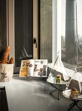 样板间厨房台面仿真蛋糕面包装饰