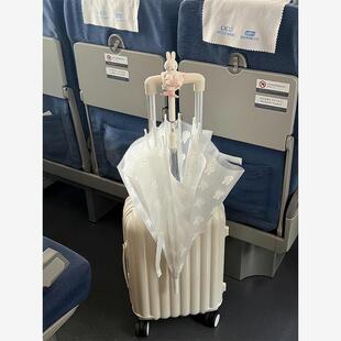 雨伞米菲兔透明雨伞加大加厚加固长柄伞女生高颜值学生上学专用伞