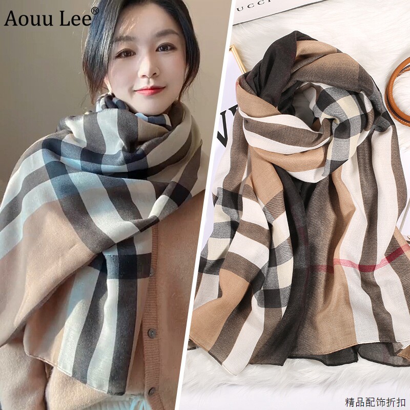 MoonsLee棉麻围巾女洋气时尚长款妈妈丝巾气质蓬松夏季围脖披肩女