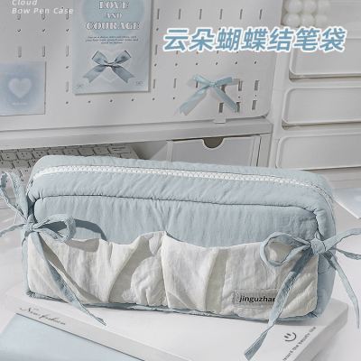 云朵吐司蝴蝶结笔袋2025新款