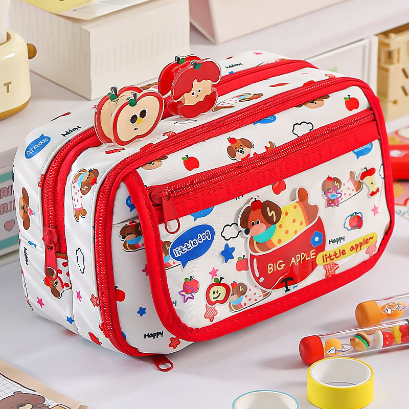 9层多巴胺笔袋2026年新款大容量痛包女生高颜值ins风铅笔盒初中生多功能超火撞色女孩款小学高中文具盒简约,文具电教/文化用品/商务用品,笔袋,淘宝优惠券,粉丝福利购,淘宝优惠卷