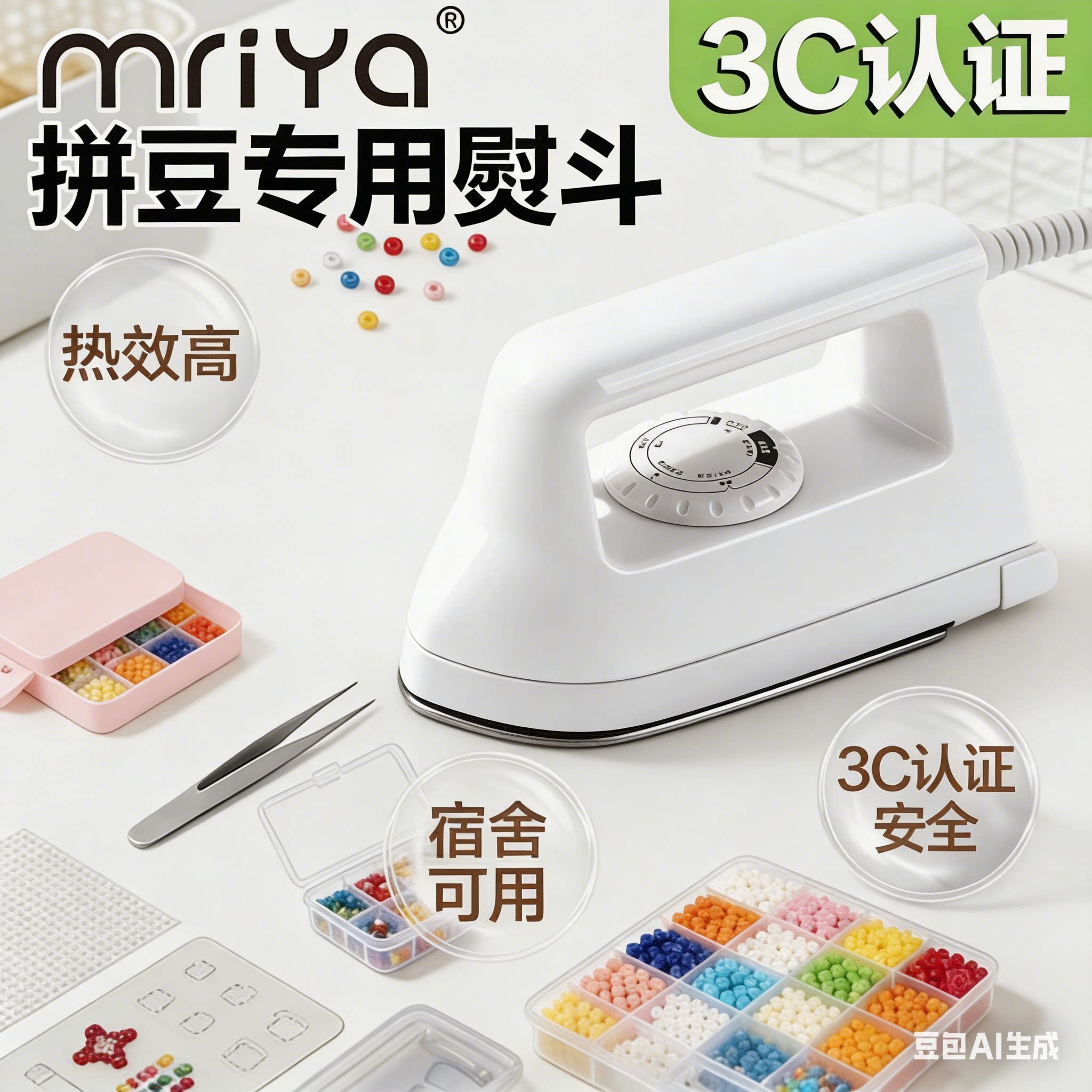 拼豆专用大熨斗佐3c认证不锈钢af电c熨斗调温宿舍可用熨烫神器米