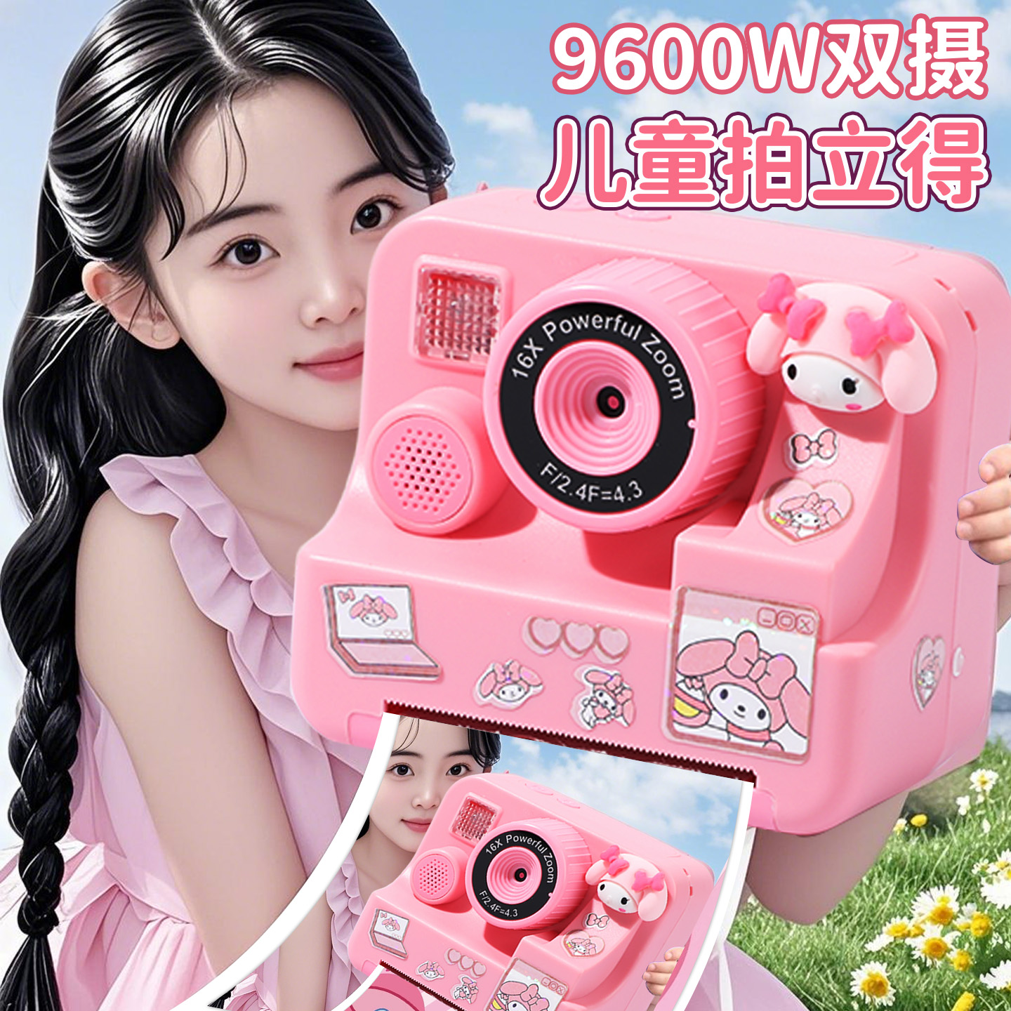 拍立得儿童相机可打印直接出相片