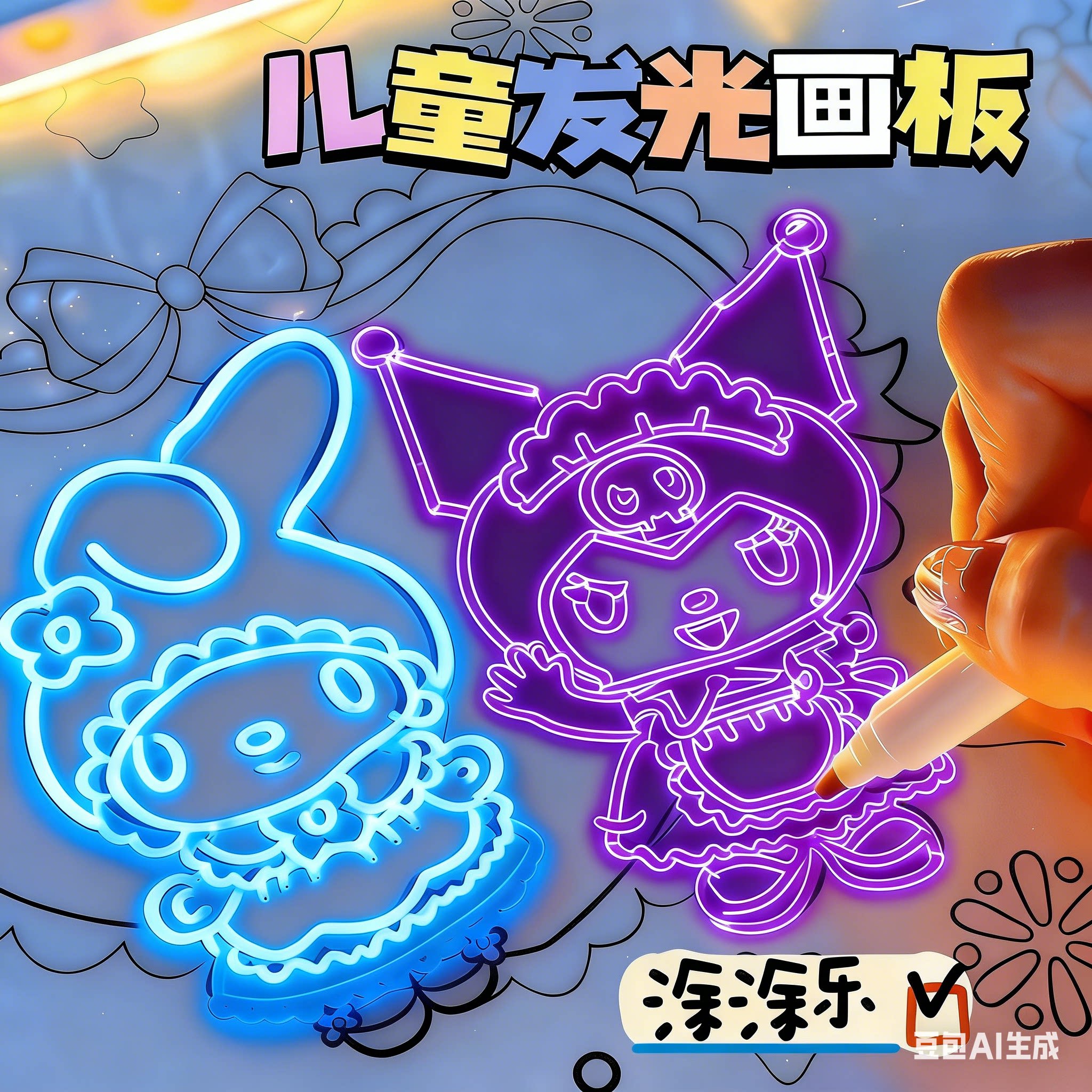 会发光的画板新年礼物女童3岁6以上5女孩子7-12益智4儿童玩具生日