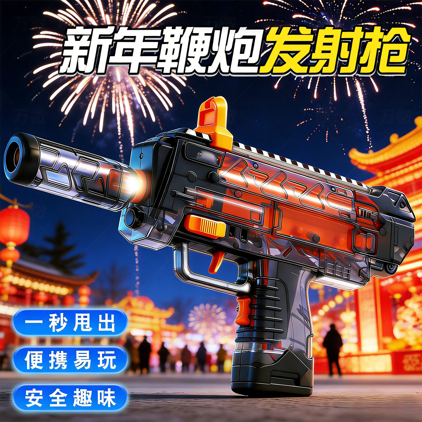 2026新款网红摔枪炮儿童玩具电动发射枪mp7连发炮仗手枪春节礼物,玩具/童车/益智/积木/模型,弹弓/飞镖/射击/射箭类,淘宝优惠券,粉丝福利购,淘宝优惠卷