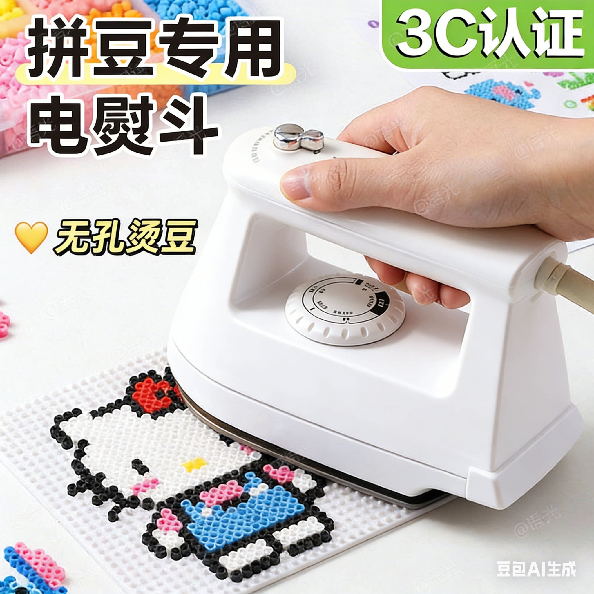 拼豆专用大熨斗佐3c认证米不锈钢电熨斗调温宿舍af熨烫工具神器c