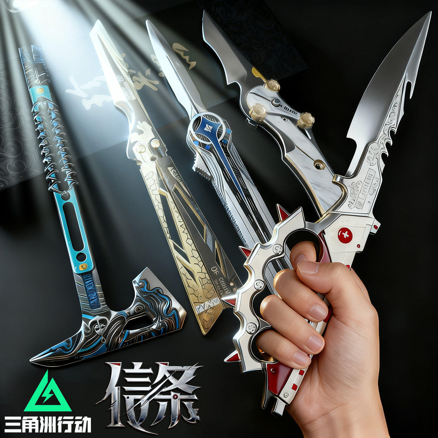 信条三角洲行动游戏全套周边同款s7刀皮肤合金模型摆件玩具未开刃,模玩/动漫/周边/娃圈三坑/桌游,游戏/电竞实物周边,淘宝优惠券,粉丝福利购,淘宝优惠卷