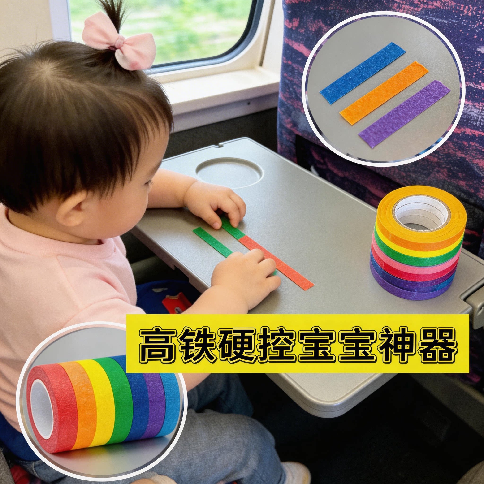 高铁打发时间玩具儿童1到3岁宝宝飞机上必备神器火车长途旅行便携
