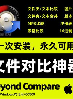 Beyond Compare中文版永久激活v4.4.7Win Mac M3/2/1文件同步对比